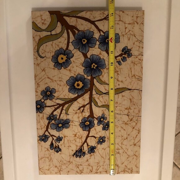 Vintage Midcentury Modern Screen Print Wall Hanging Art Floral Theme Bravo Print - Picture 7 of 9